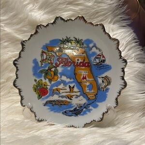 Florida Souvenir Decorative Plate